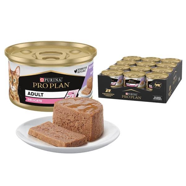 PURINA PRO PLAN DELICATE CAT CAN MOUSSE TURKEY 85G