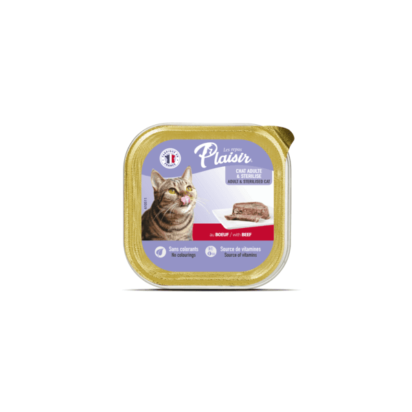 BARQUETTE PLAISIR PATE BŒUF 100 GR