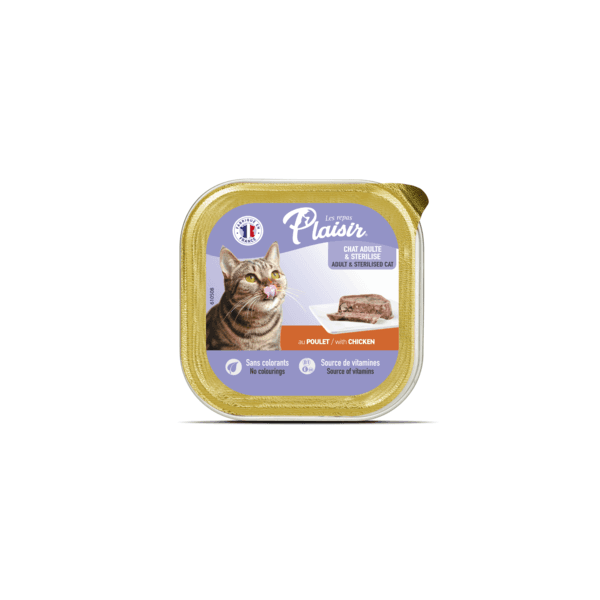 BARQUETTE PLAISIR PATE POULET 100GR
