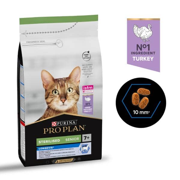 PURINA PRO PLAN STERILISED SENIOR 7+ CAT TURKEY 1.5KG