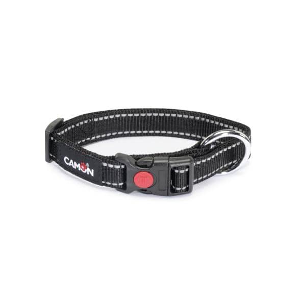 COLLIER CHIEN CAMON REFLEXE  20MM X 33-53CM - NOIR