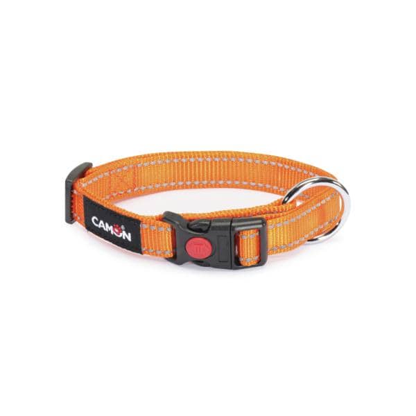 COLLIER CHIEN CAMON REFLEXE  20MM X 33-53 CM - ORANGE