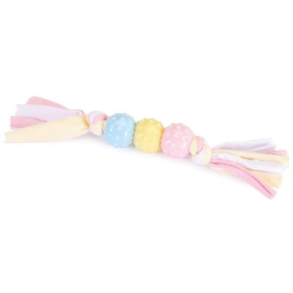 DOG TOY CAMON EN TPR AVEC DES NOEUDS 21CM