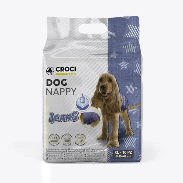 COUCHE CHIEN JEAN 10 P XL 40-62 CM