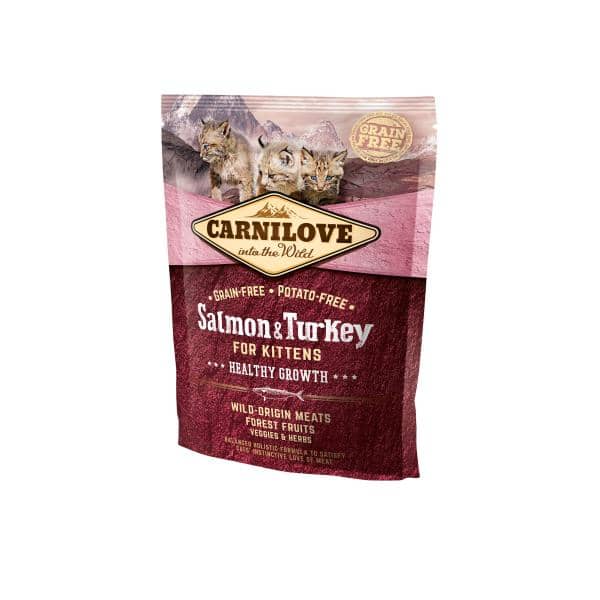CARNILOVE CHATON SAUMON & DINDE 400G